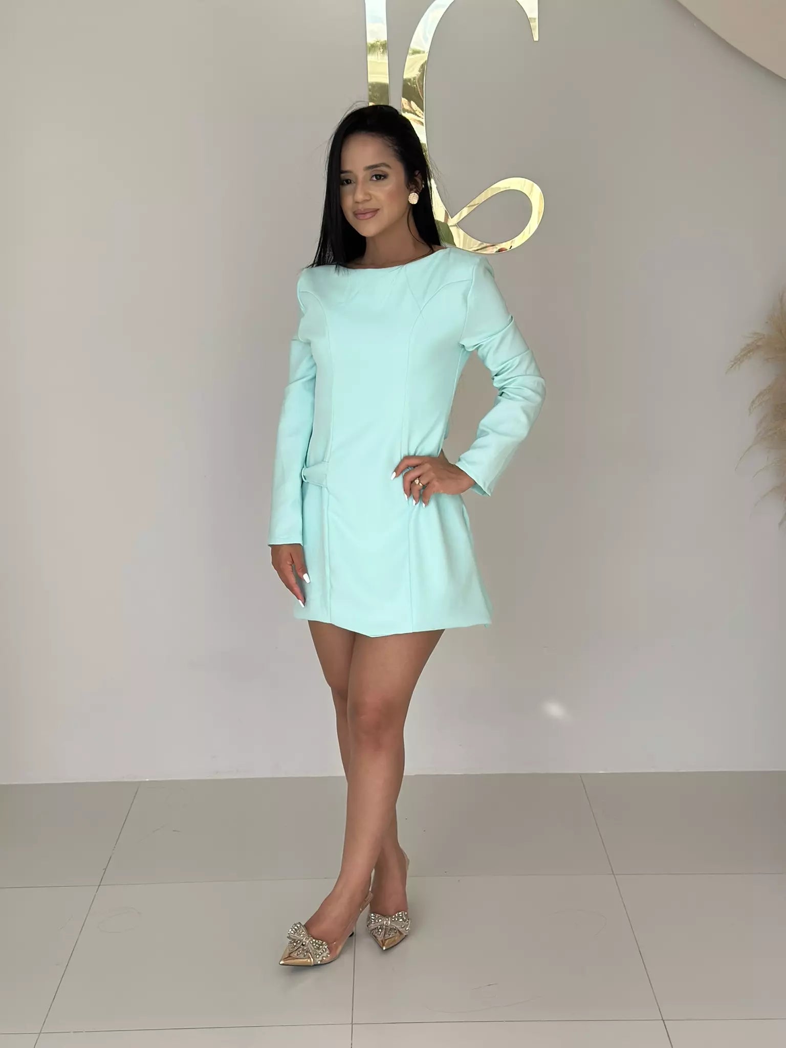 Vestido Tailleur Luana Manga Longa