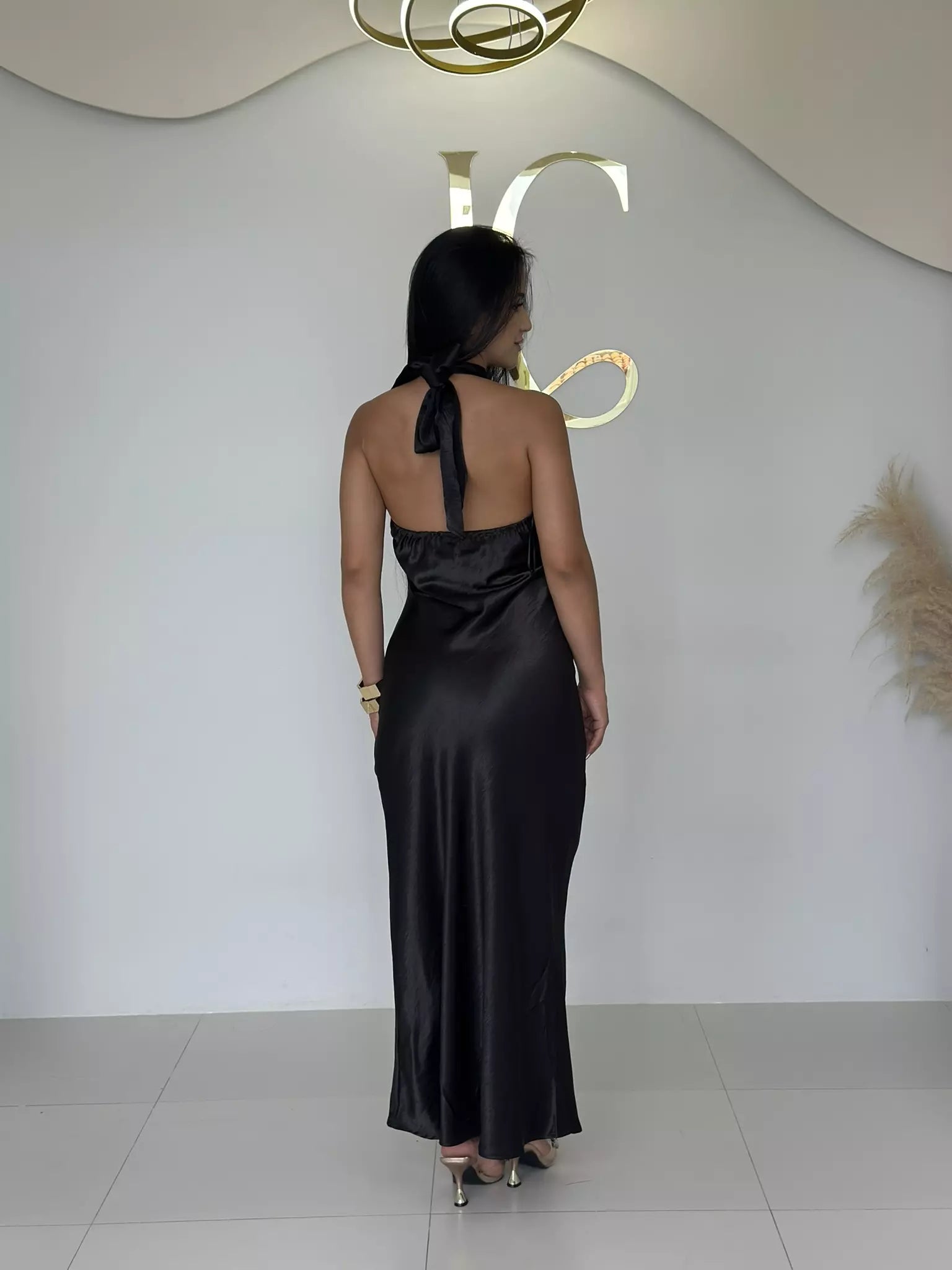 Vestido Longo Isis Cetim