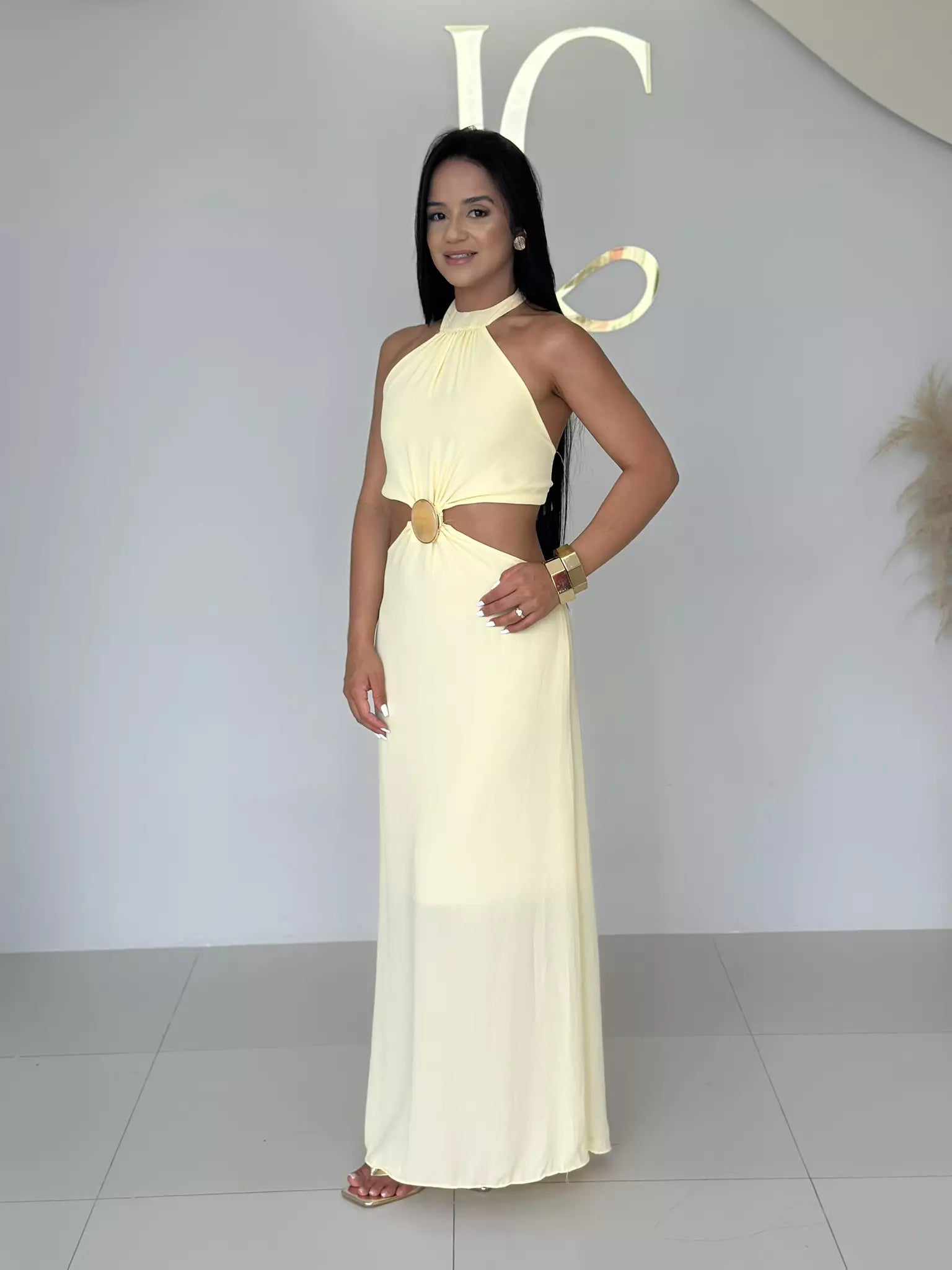 Vestido Longo Clarice Fivela